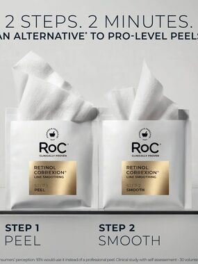 RoC Retinol Correxion Line Smoothing 2-Step Peel Pads 20 treatments